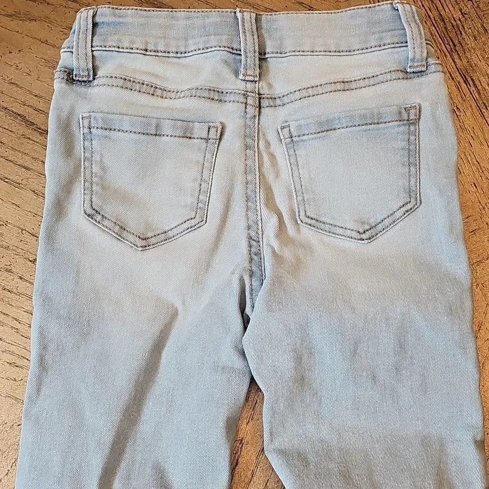 Celebrity Pink Light Blue Distressed Jeans Size 5 Girls